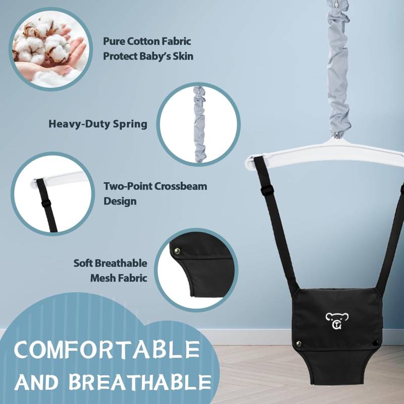 G TALECO Gear Baby Jumper with Stand,Baby Bouncer,Easy Set-Up,Baby Exerciser for Active Babies,Suitable for Indoor and Outdoor, (Water Mat Include) 