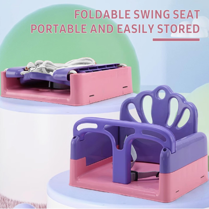 G TALECO GEAR Portable Baby Swing for Infants to Toddler,Swing Sets for Outside and with 4 Sandbags,Pink & Purple. 