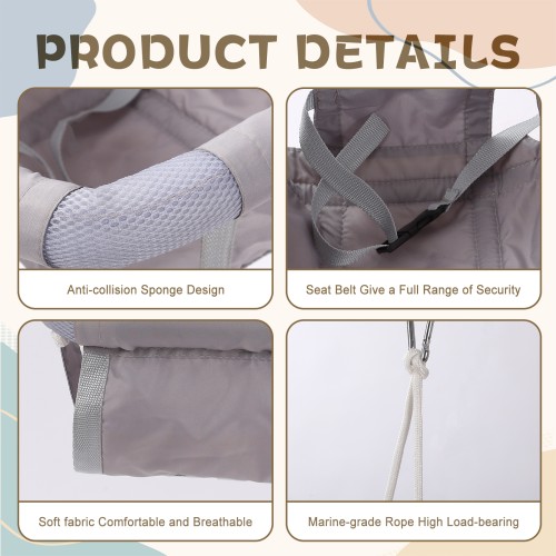 2 in 1 Baby Jumper with Swing, Baby Swing Indoor and Outdoor Use, Baby Jumpers and Bouncers, Toddler Swing with Foldable Stand