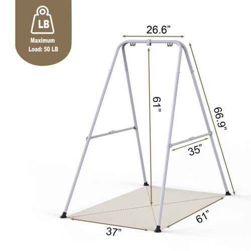 2 in 1 Baby Jumper with Swing, Baby Swing Indoor and Outdoor Use, Baby Jumpers and Bouncers, Toddler Swing with Foldable Stand